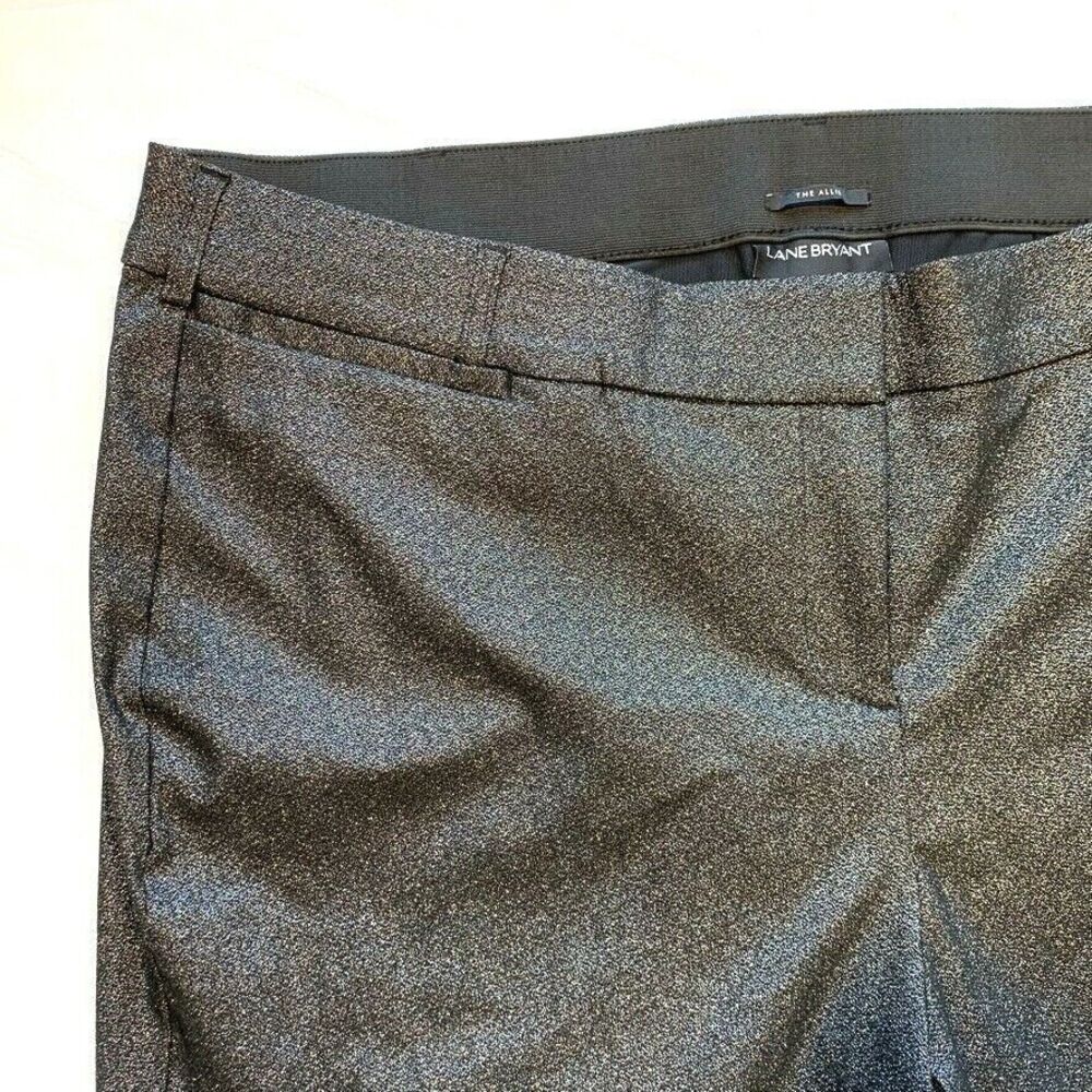 Lane Bryant Venezia The Allie Skinny Crop Jeans Stretch Sparkle Plus Size 24P - Picture 3 of 12